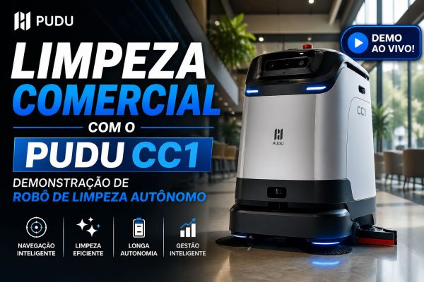 Robô de Limpeza Comercial Autônomo: Veja o Pudu CC1 em Ação