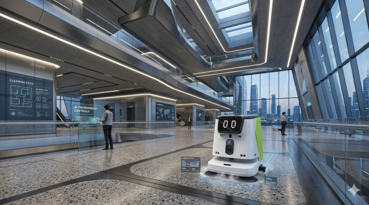 Robô de limpeza autônomo: o futuro da limpeza profissional