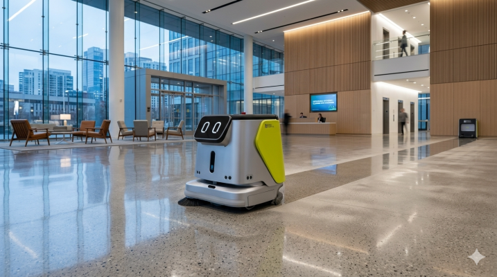 Vantagens do robô de limpeza industrial na redução de custos