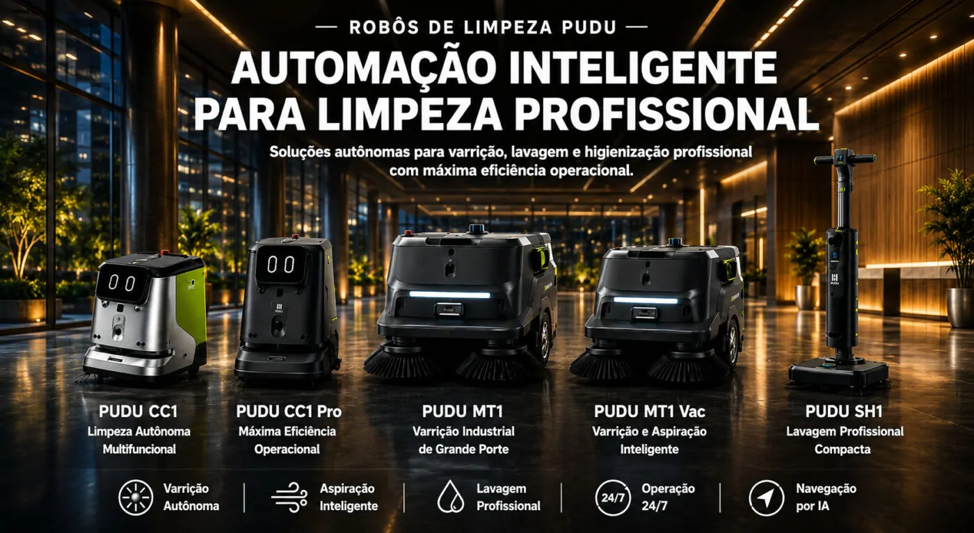 Robôs de Limpeza PUDU: Automação Inteligente para Limpeza Profissional